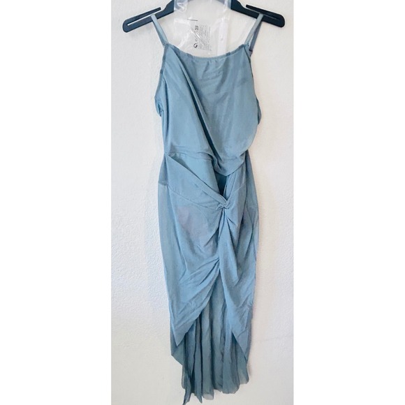 NWT Revolution Dance Mesh Draped Contemporary Lyrical Costume - Slate Blue SZ MA